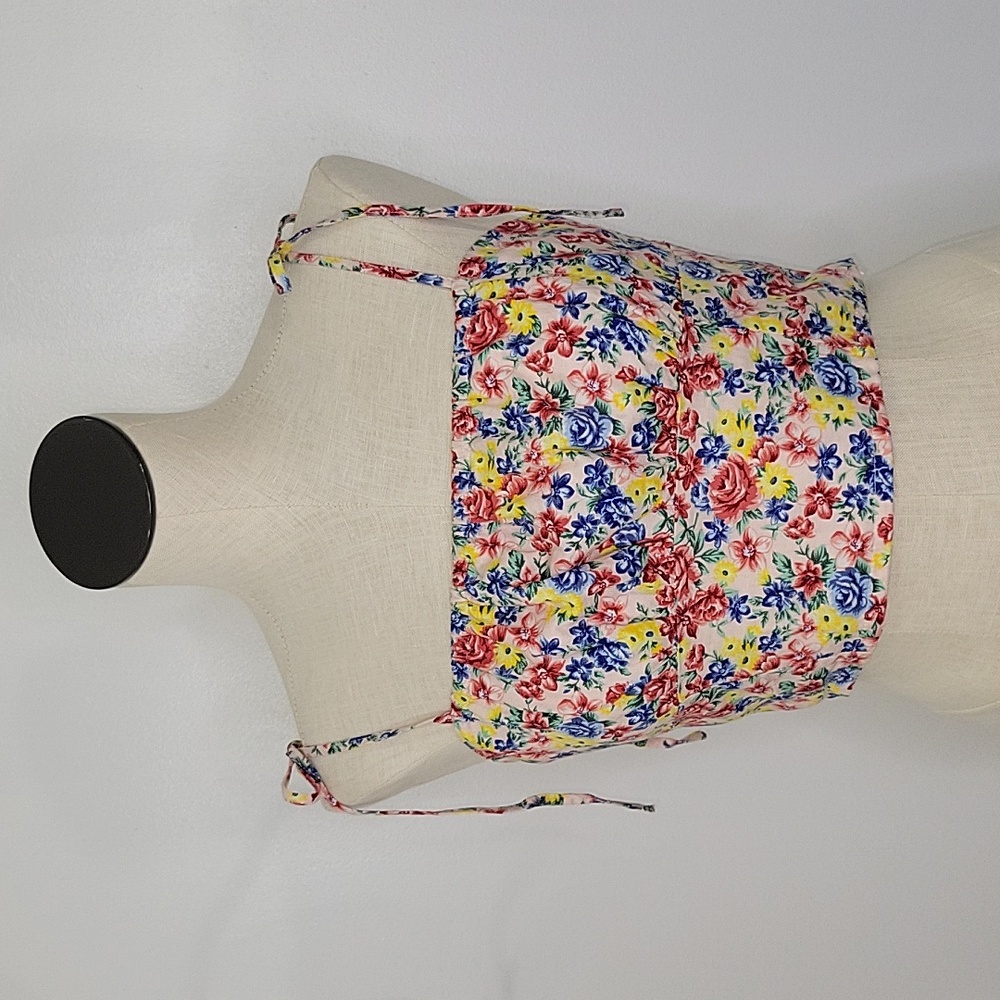 Forever 21 Floral Crop Top with Shoulder Ties  NWT SZ L   3/$15